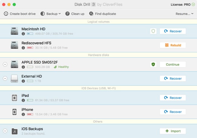 Linux Data Recovery With Disk Drill Recover Ext1 2 3 Data