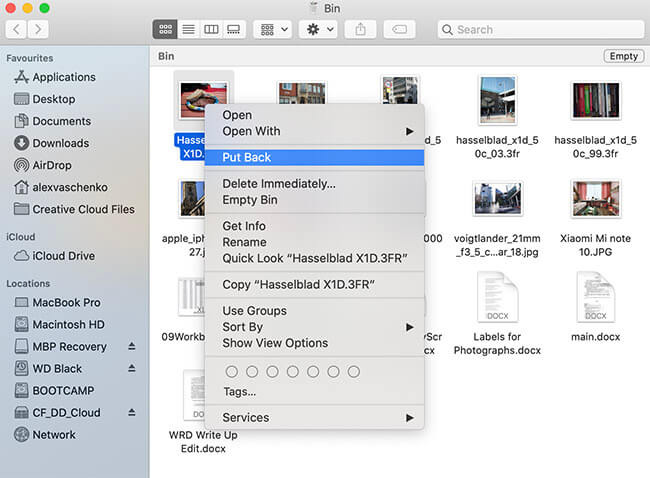 how to restore files from trash mac how to restore files from trash mac