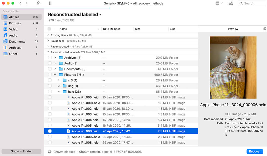 data recovery sd card mac