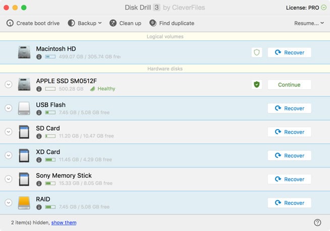 Mac SD Card Recovery with Disk Drill