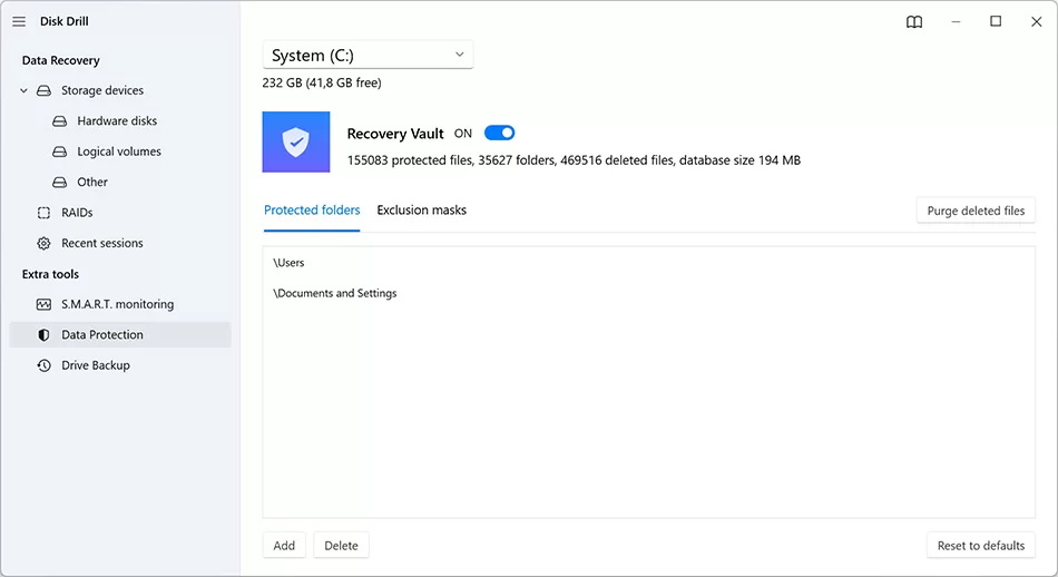 Sandaran dan Pemulihan Data Percuma, Sistem Fail Pelbagai