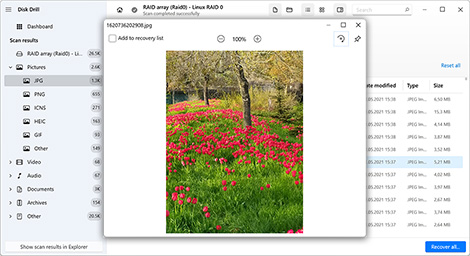 Náhled nalezených souborů Náhled nalezených souborů