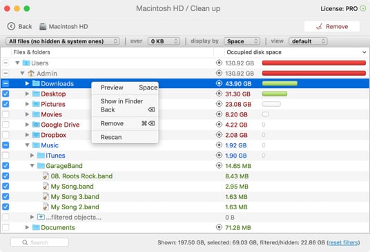Освободить дисковое пространство на Mac
