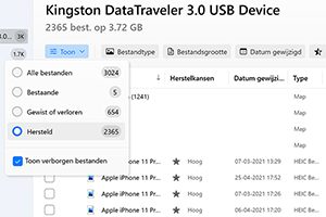 Gereconstrueerde gegevens beoordelen