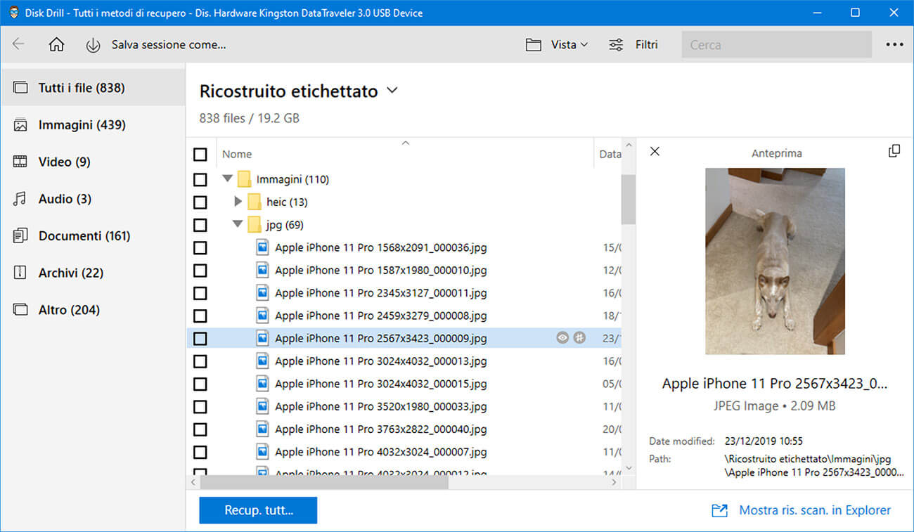 Recuperare Foto Cancellate 2021: Scarica il Software Gratis