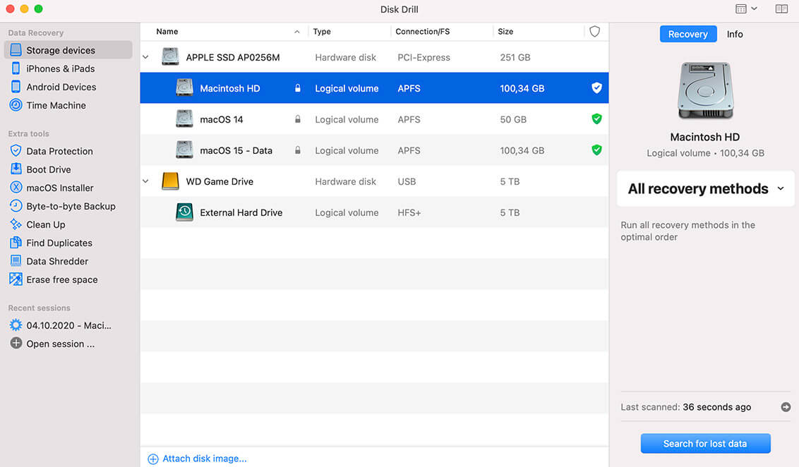 external hard drive recovery mac free