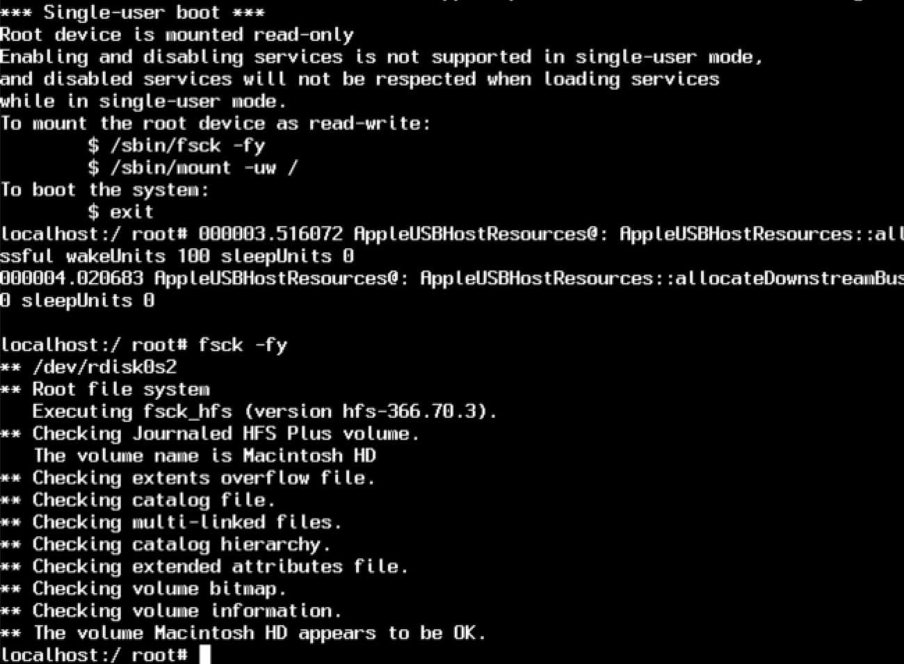 Use the fsck utility - Files System Consistency Check