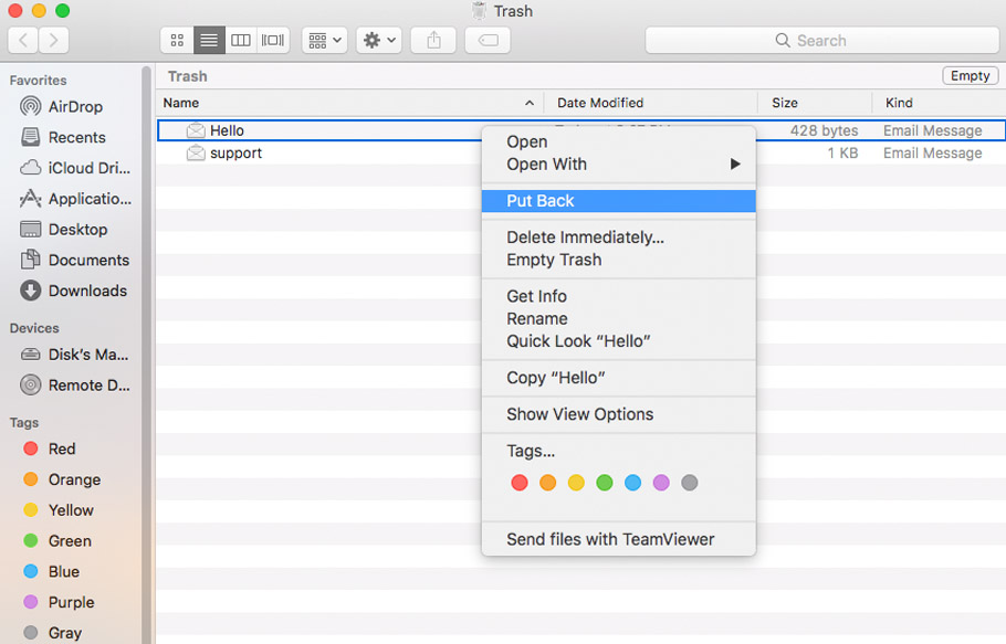 how to recover deleted trash mac
