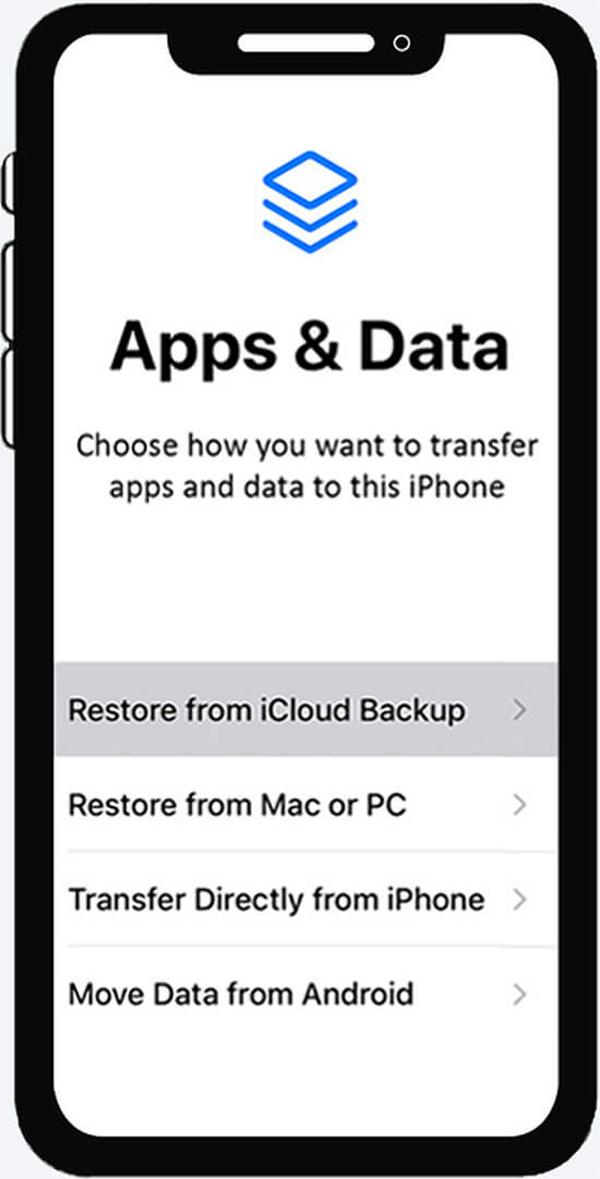 Undelete iOS data with an iCloud backup