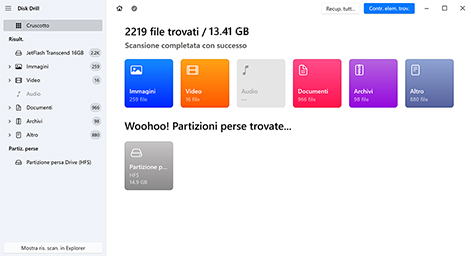 perdita dati usb