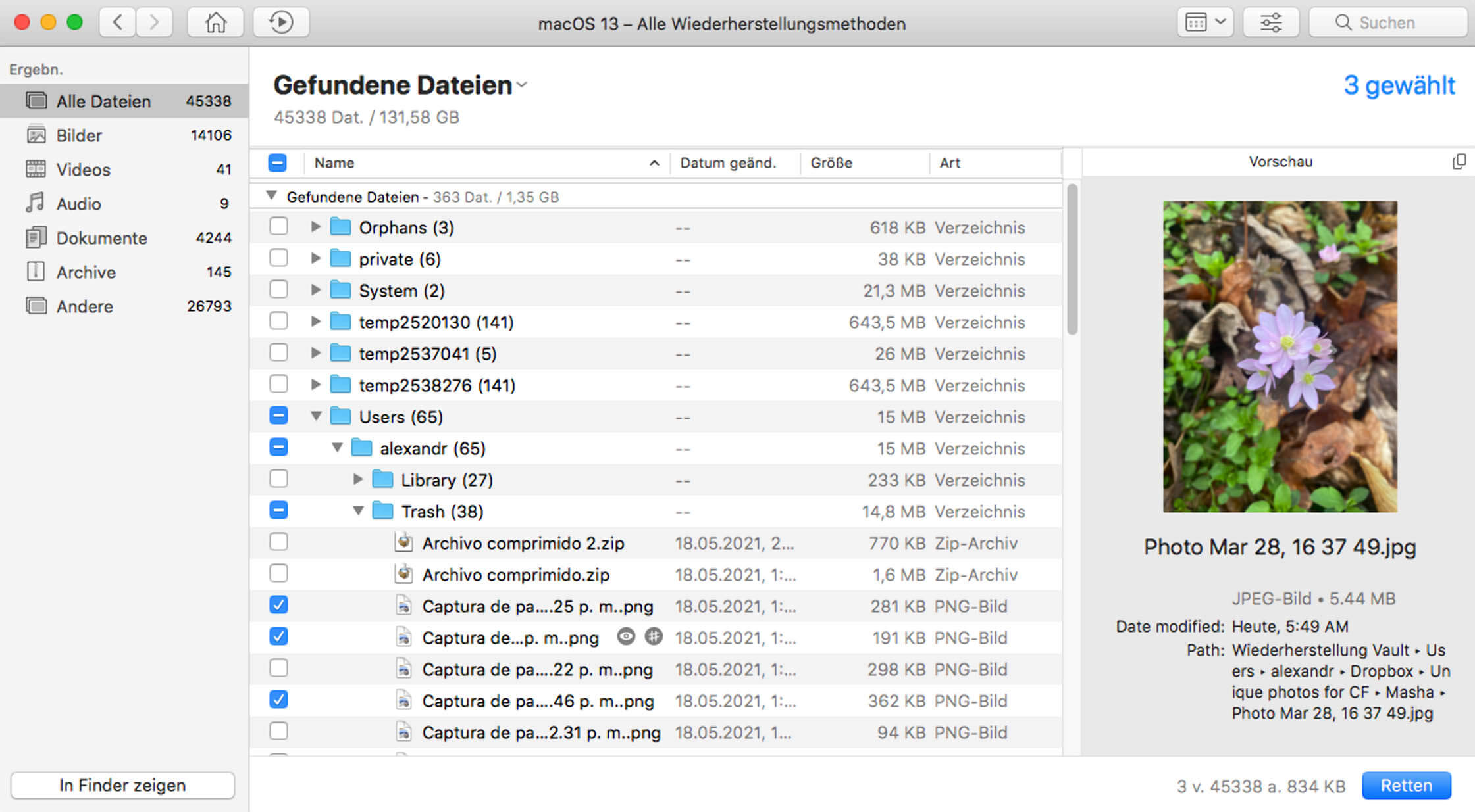 Mac Papierkorb Wiederherstellen Gratis Rettungssoftware