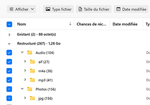 Examiner les données reconstruites