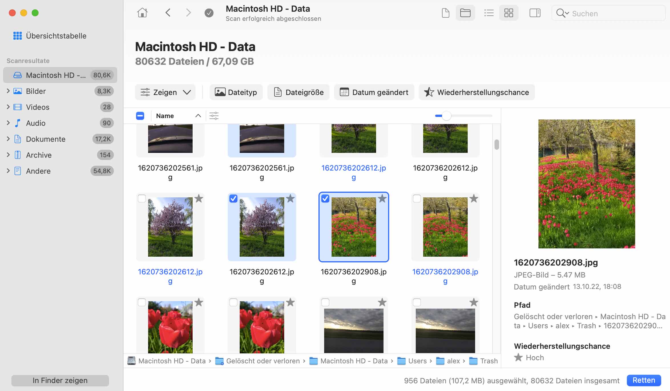 gelöschte Dateien wiederherstellen Mac