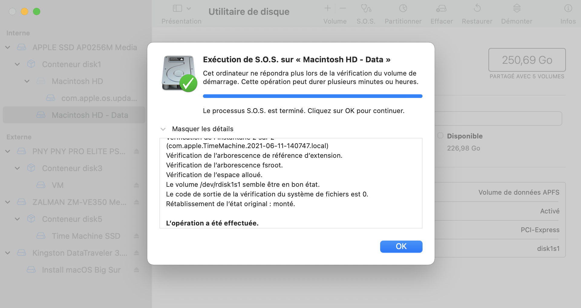 utilitaire réparation disque dur mac