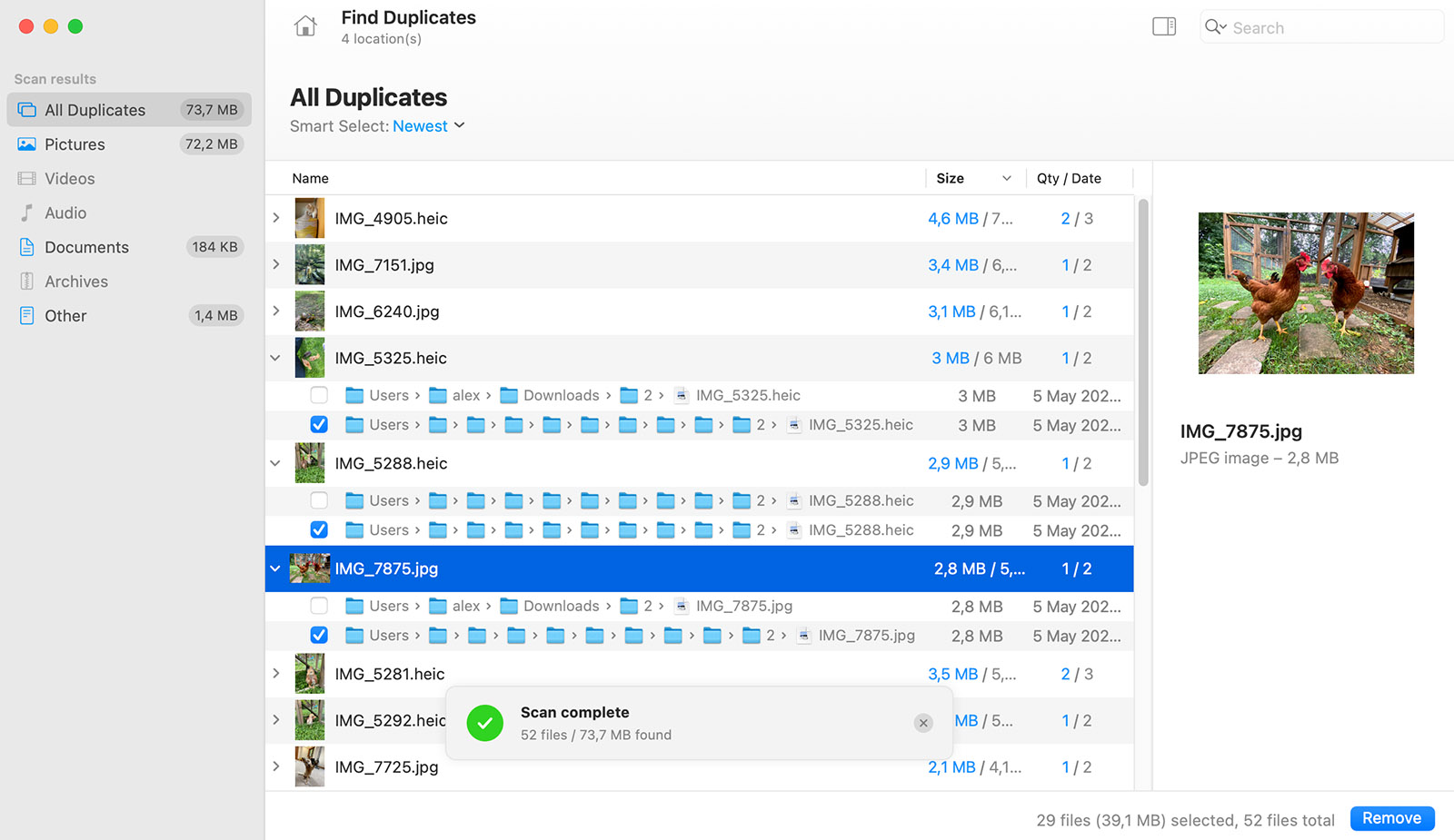 how to delete duplicate files mac