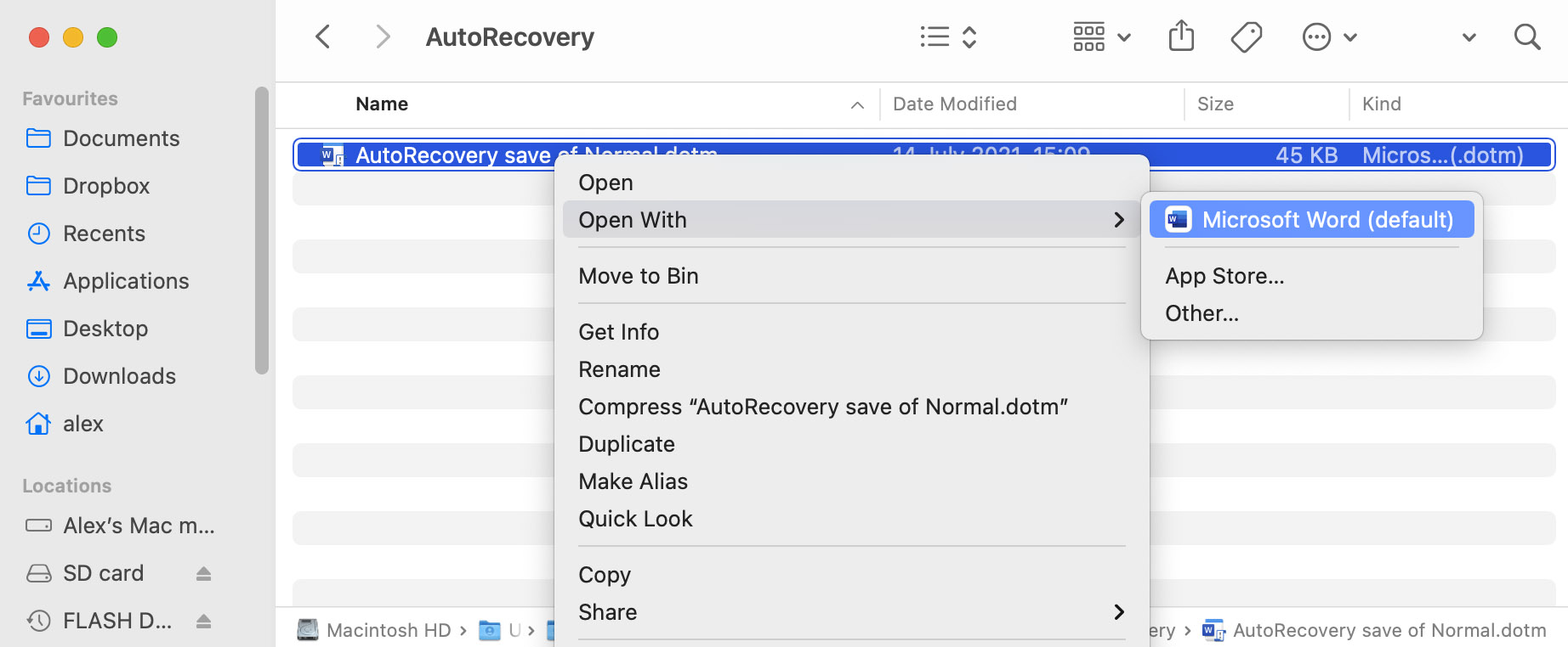 Use AutoRecover to Retrieve a Lost Word Document