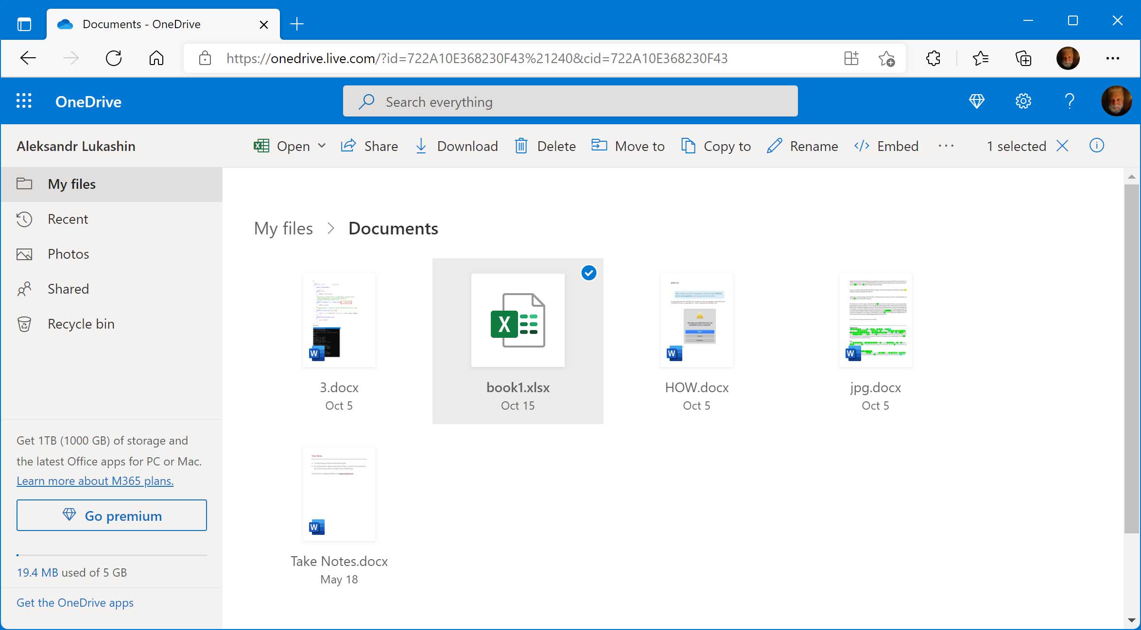 Recover an Excel File from a Cloud Backup