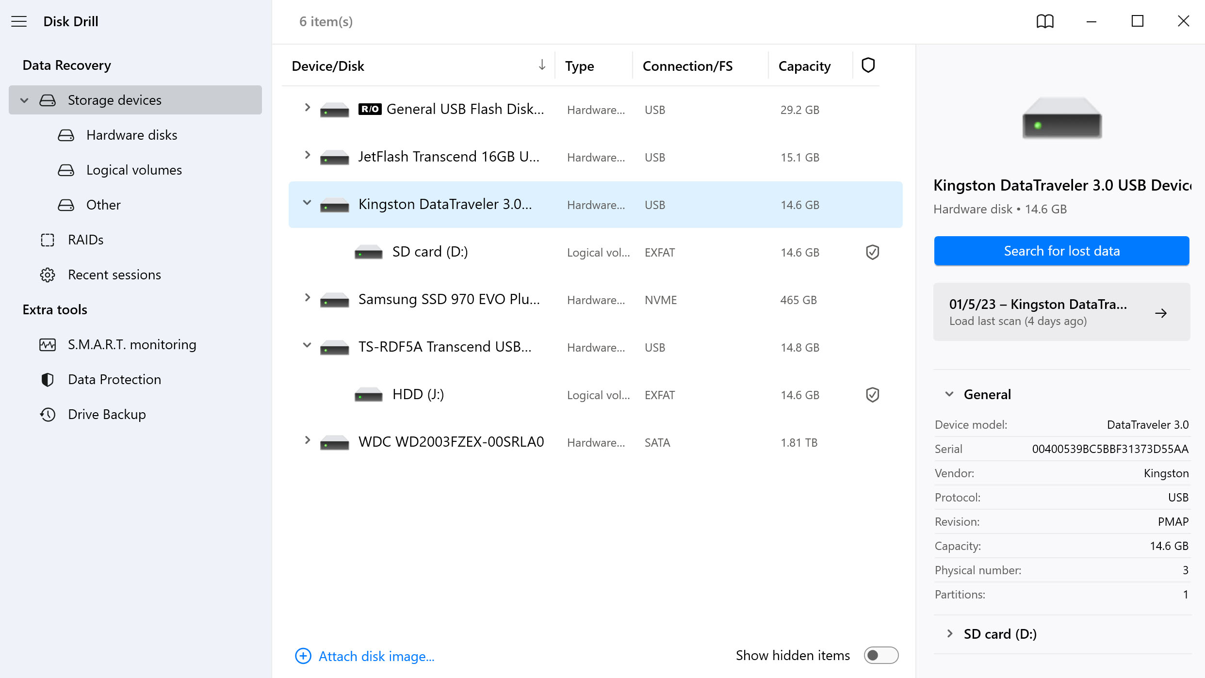 Choose the SD card and recovery method you need