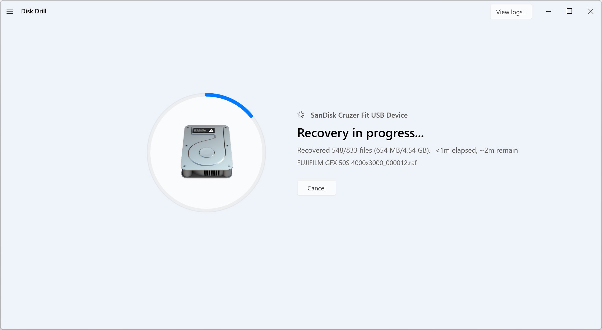 Click the Recover All Button to Restore Selected Files
