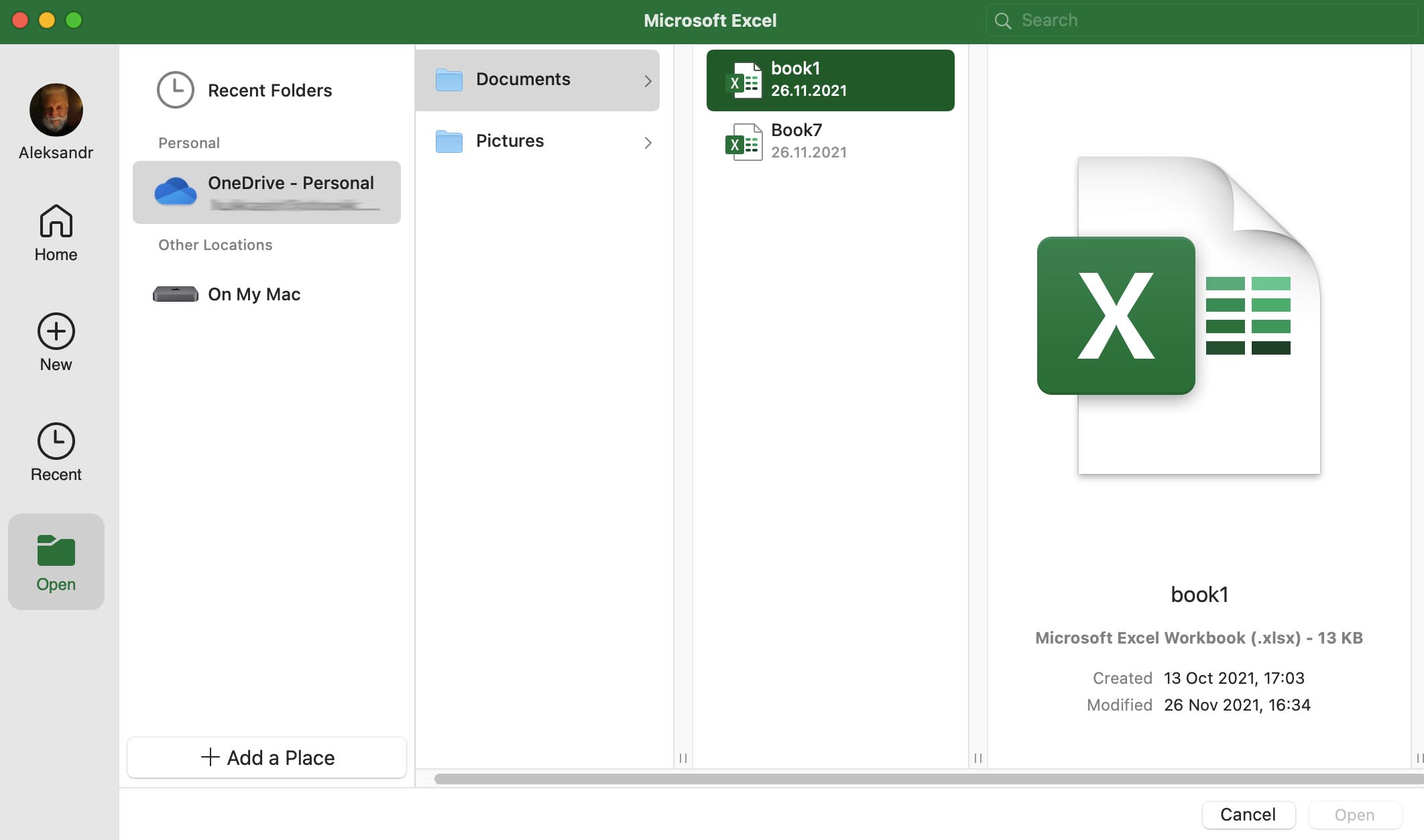 Recover an Online Excel File Using AutoSave