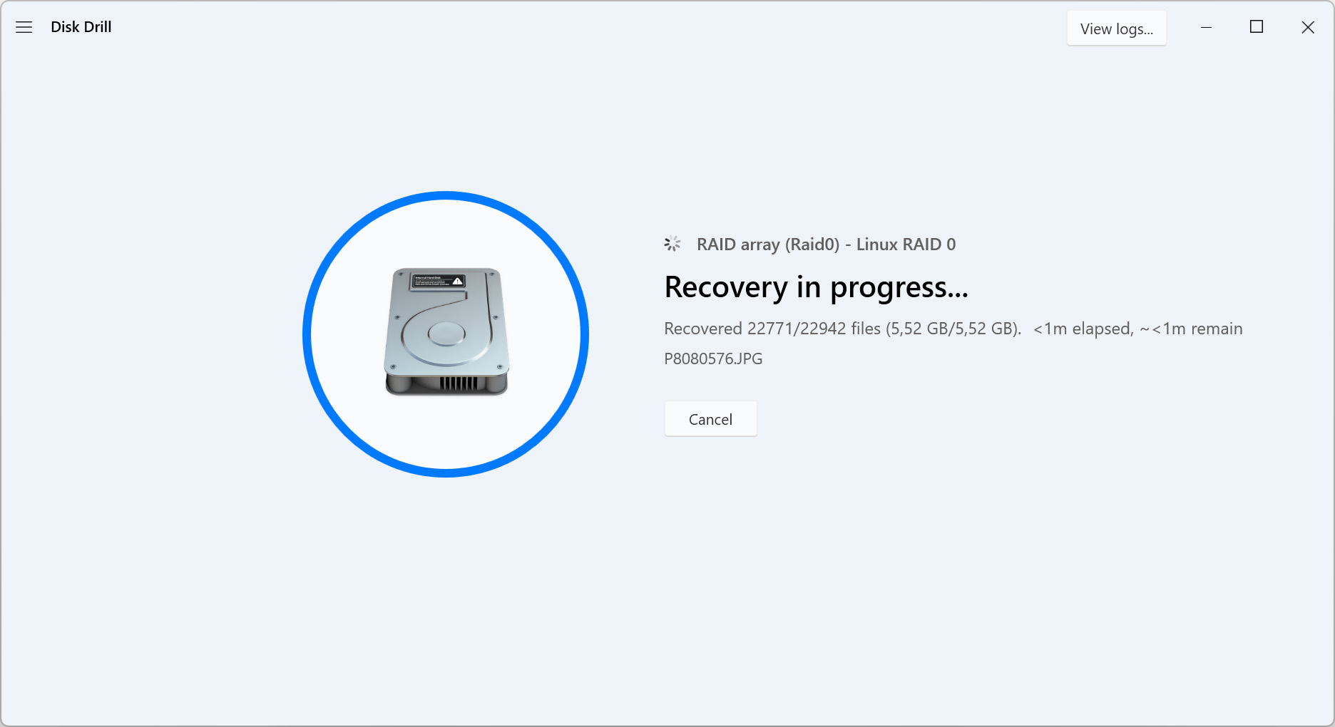 Recover the deleted photos with image recovery freeware after you have made your selections