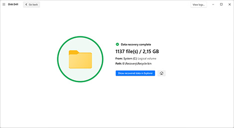 Restore deleted files from Recycle Bin