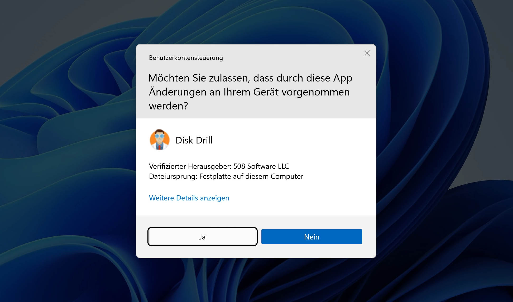 Laden Sie die kostenlose Software Disk Drill zur Wiederherstellung von Fotos herunter und installieren Sie sie