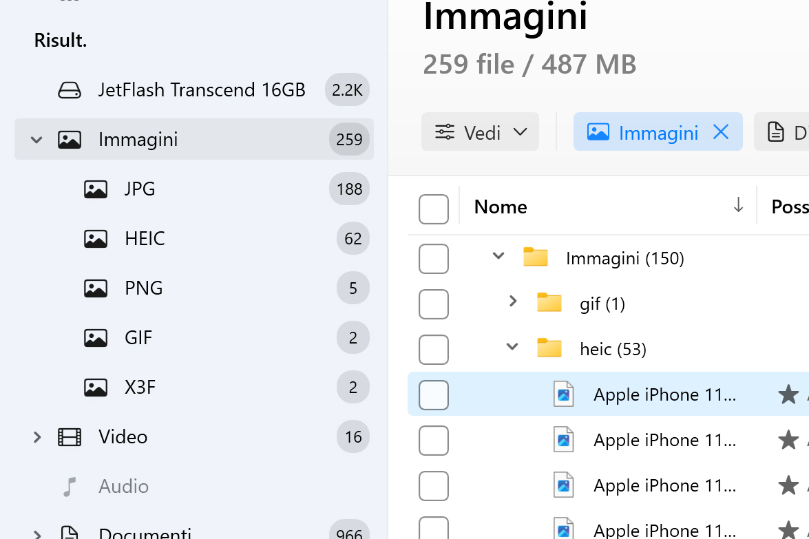 Per rendere il processo più facile, selezionare la finestra Immagin” sulla parte sinistra della schermata principale del programma