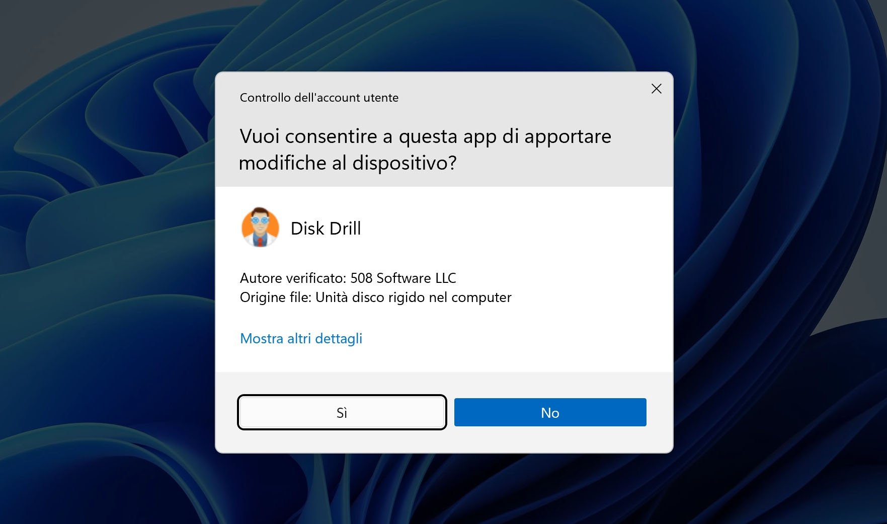 Scarica ed installa il software di recupero gratuito di foto Disk Drill