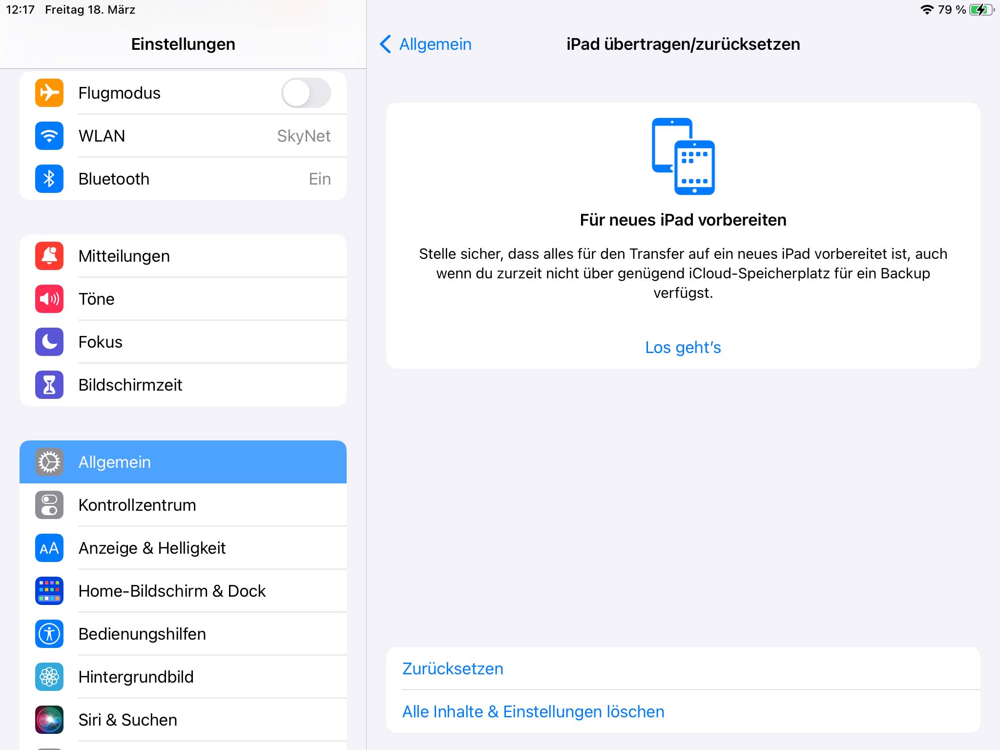 Wiederherstellung aus iCloud-Backup