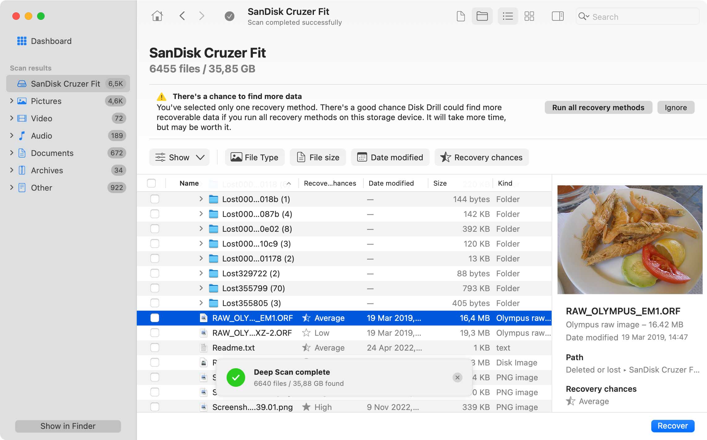 recovering deleted files mac