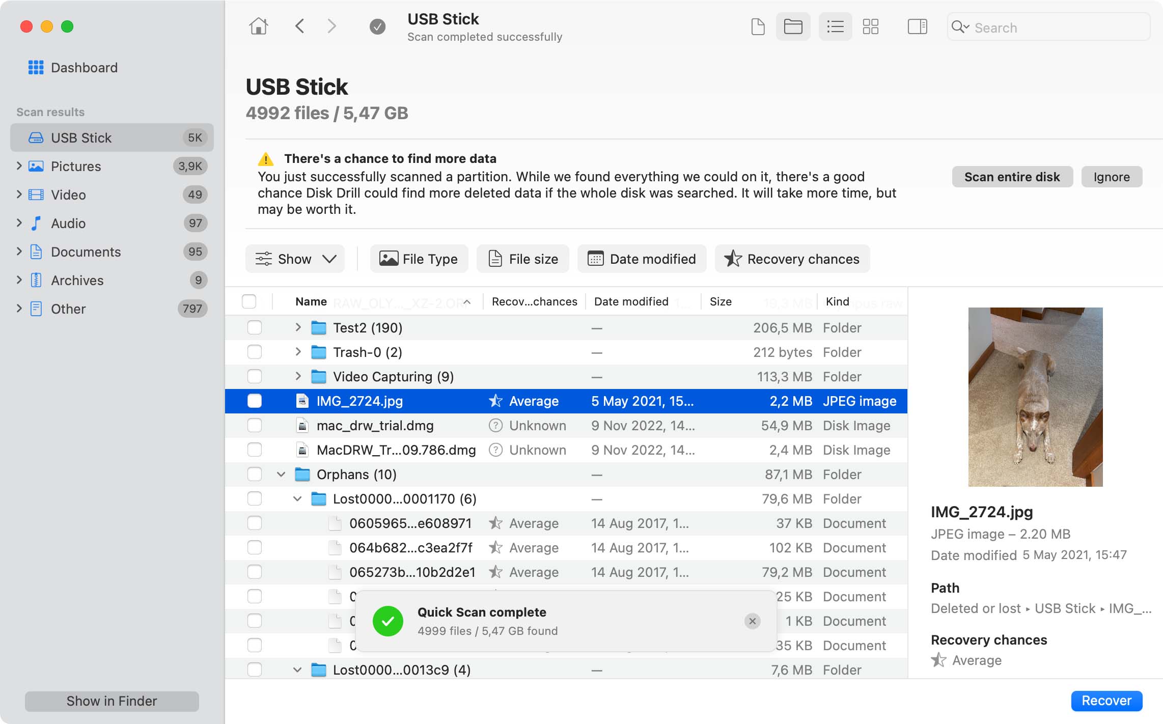 how to find lost files on mac