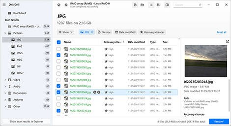 Vyberte soubory, které chcete obnovit Vyberte soubory, které chcete obnovit