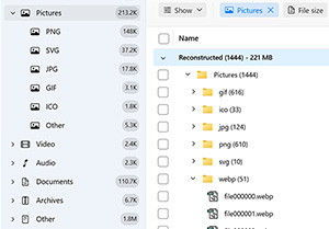 Streamline Your Search with the "Pictures" Filter