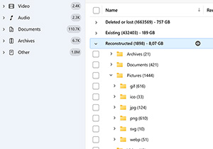 Check All Three Recovery Folders