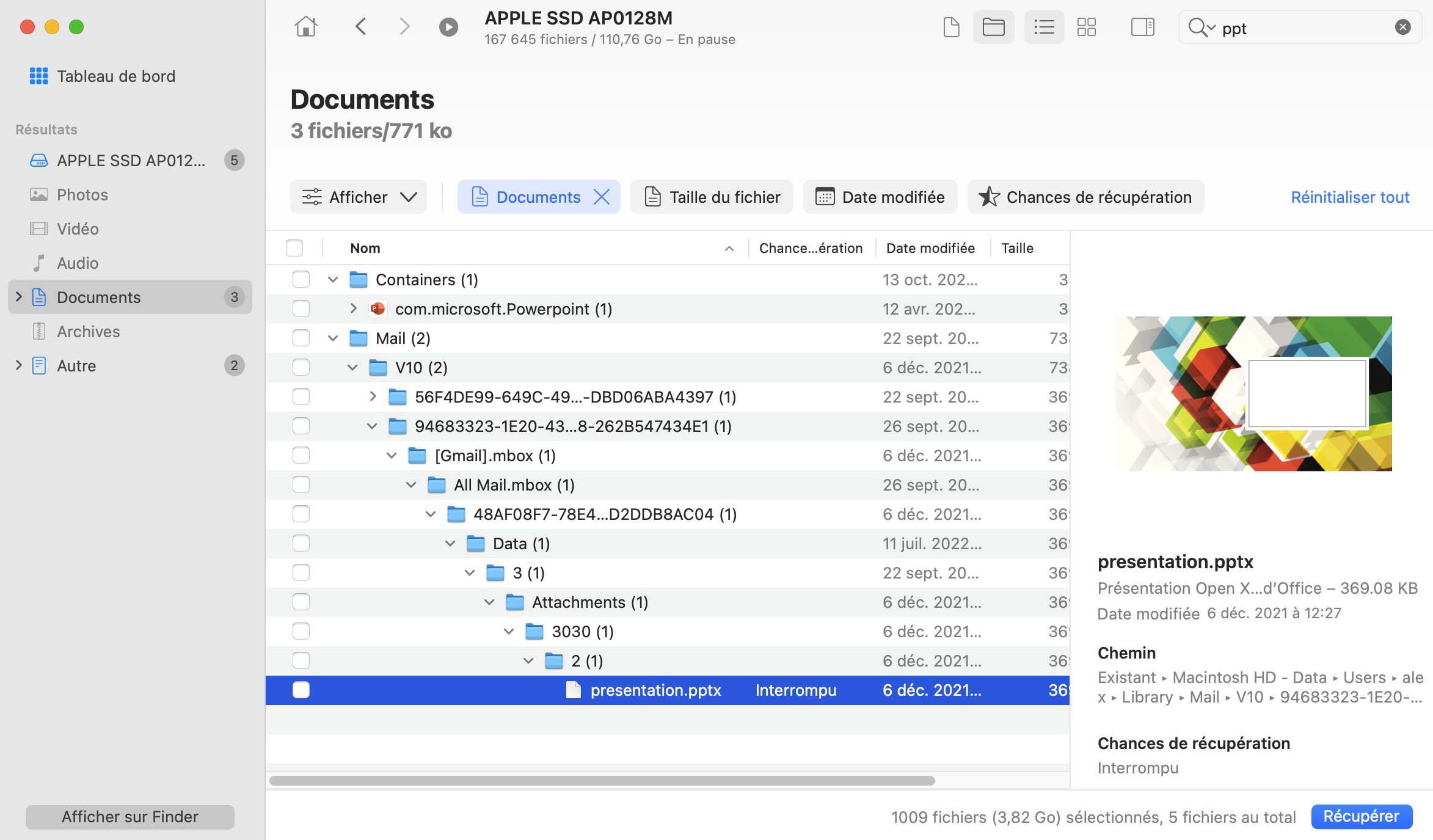 Comment récupérer des fichiers PPT sur Mac OS X