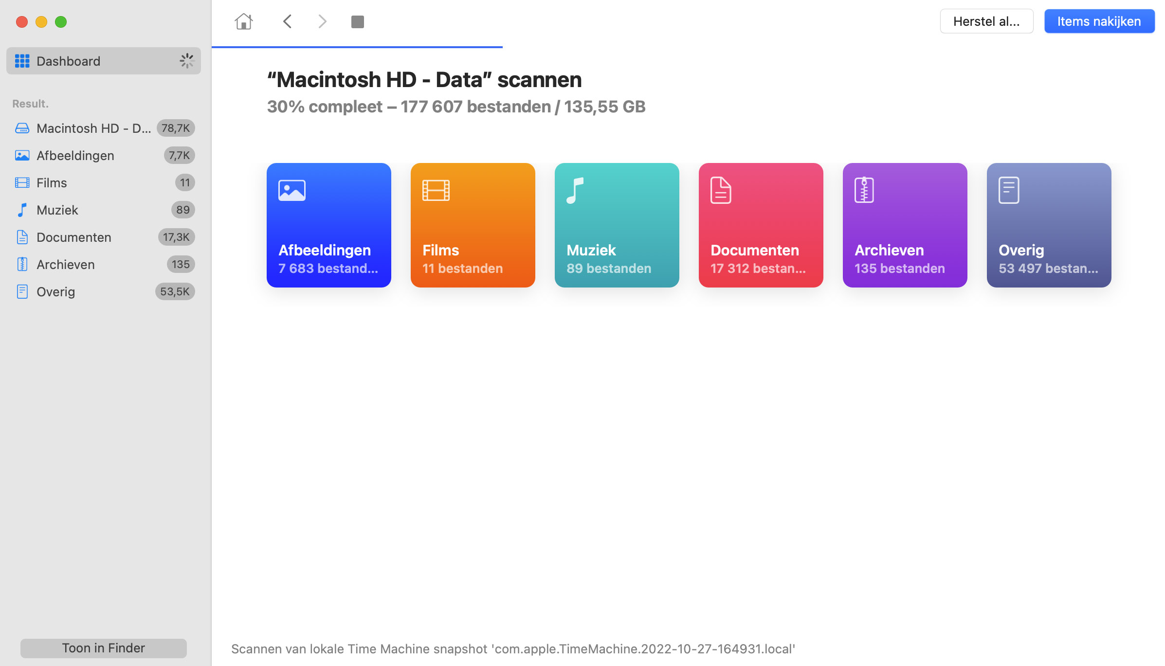 Installeer en Scan