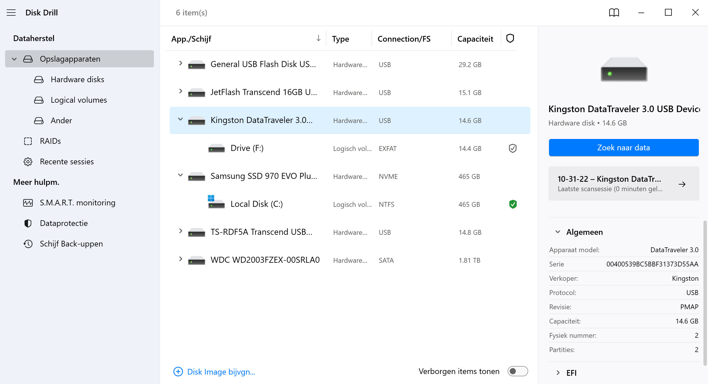 Je Bestanden Herstellen met Disk Drill voor Windows