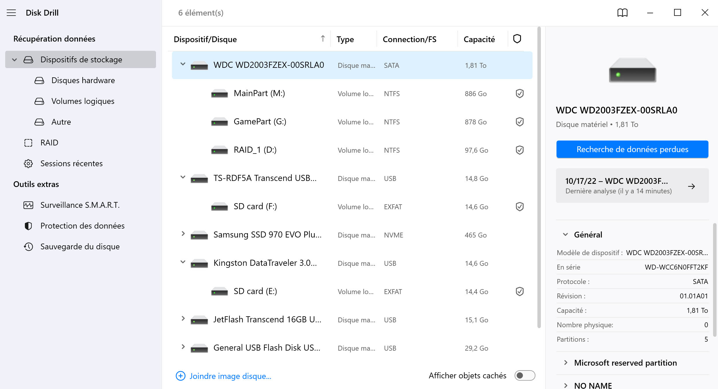 Logiciel gratuit de récupération de données pour Windows OS