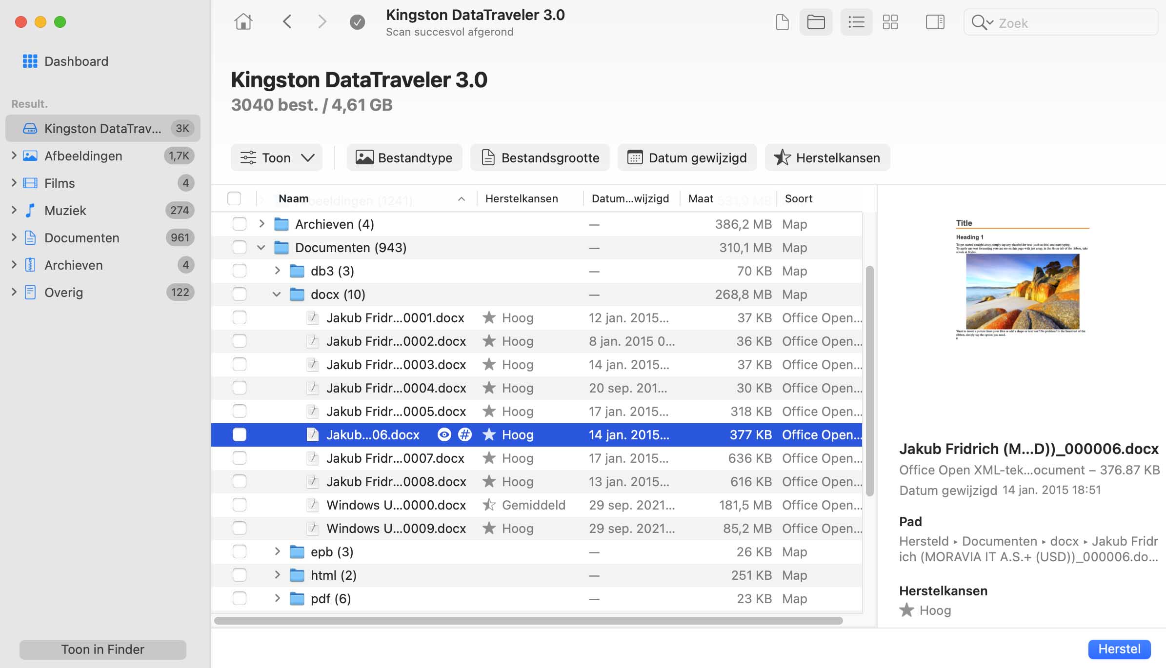 Word Document Herstel is Gemakkelijk met Disk Drill