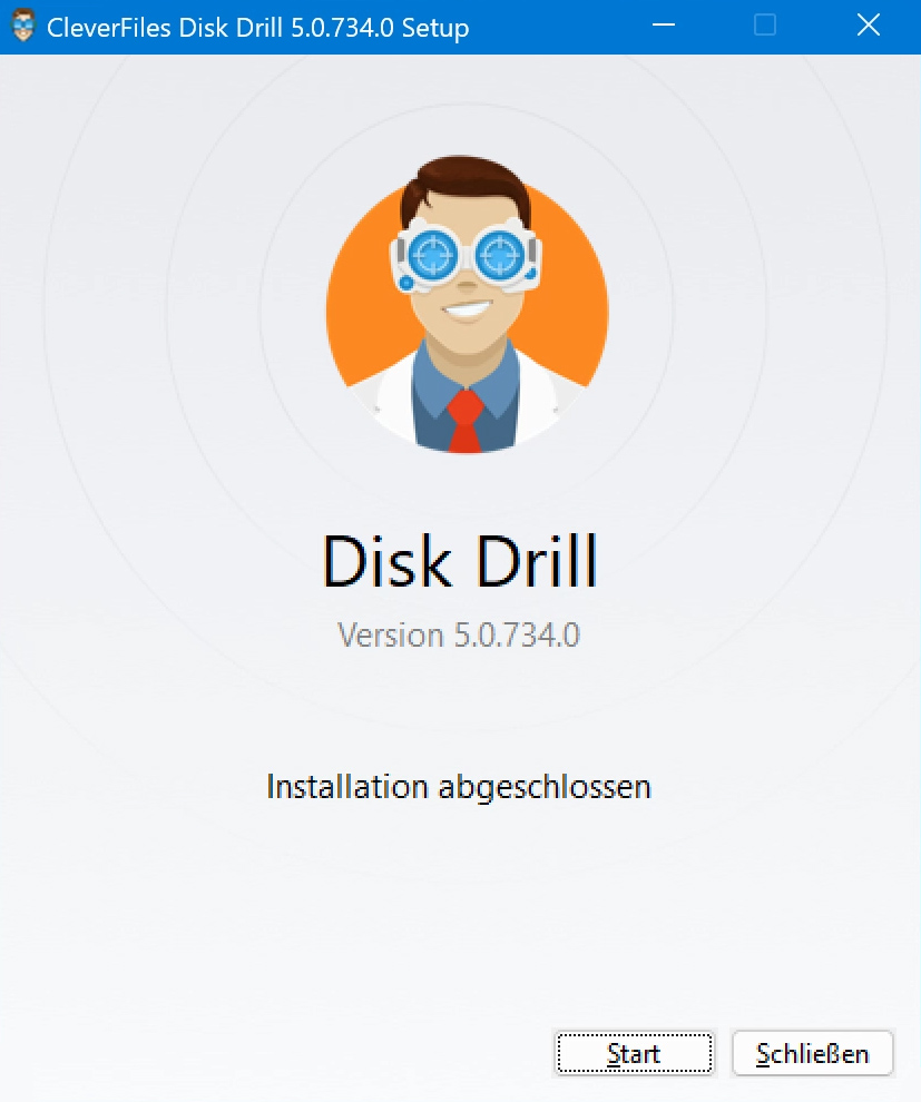 Herunterladen und Installieren von Disk Drill SD-Datenwiederherstellungssoftware für Windows