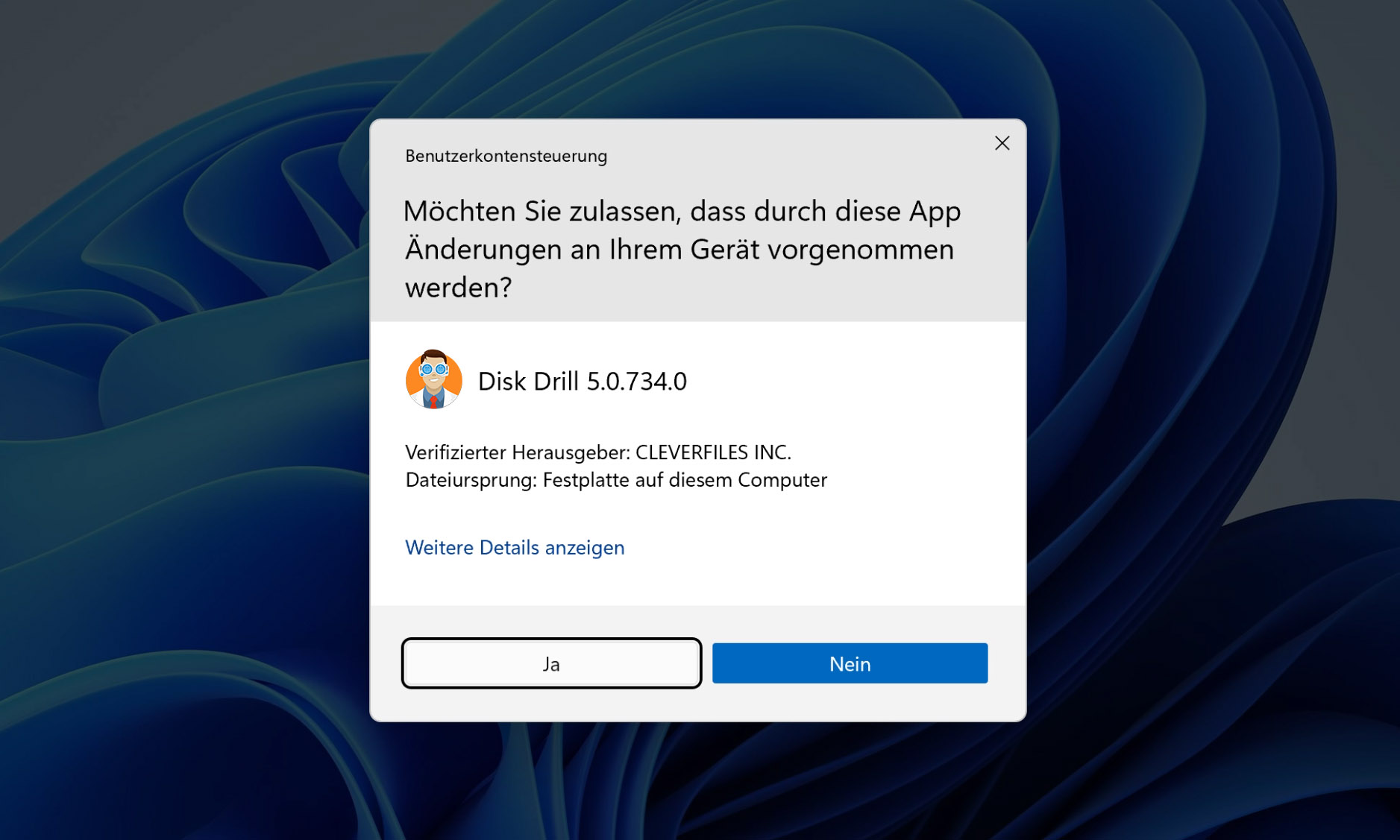 Schließen Sie den Installationsvorgang ab