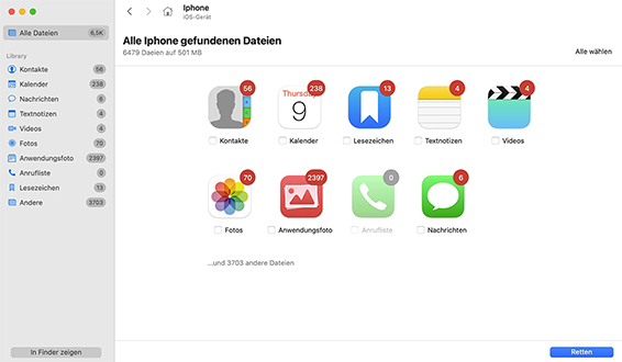 iPhone Datenwiederherstellungssoftware für Mac
