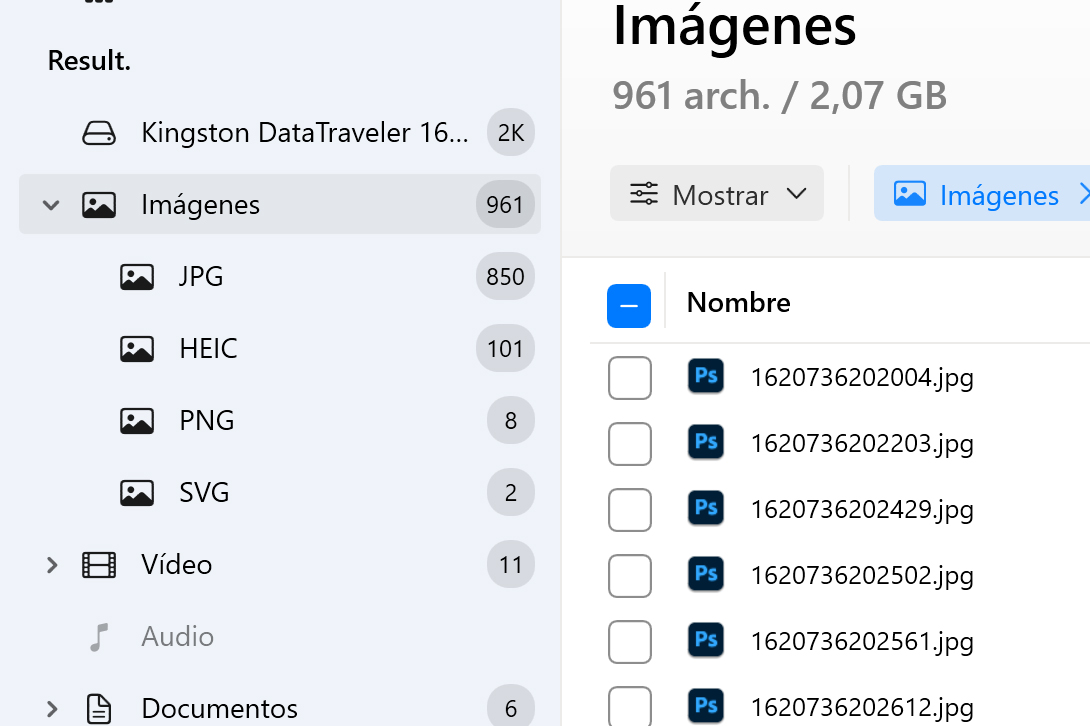 Use filtros para una búsqueda rápida