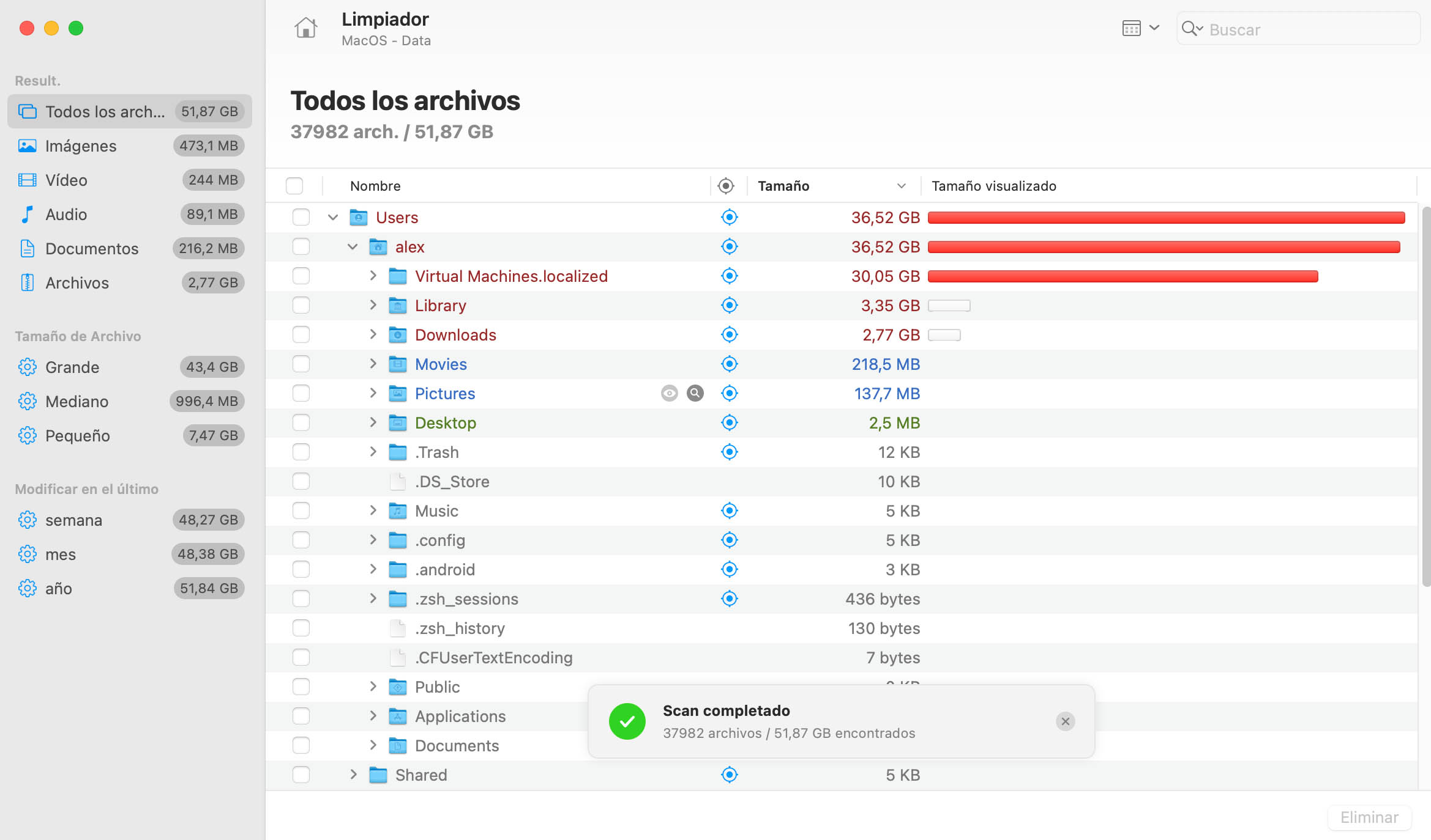 App Analizador de espacio en disco Mac - Disk Drill