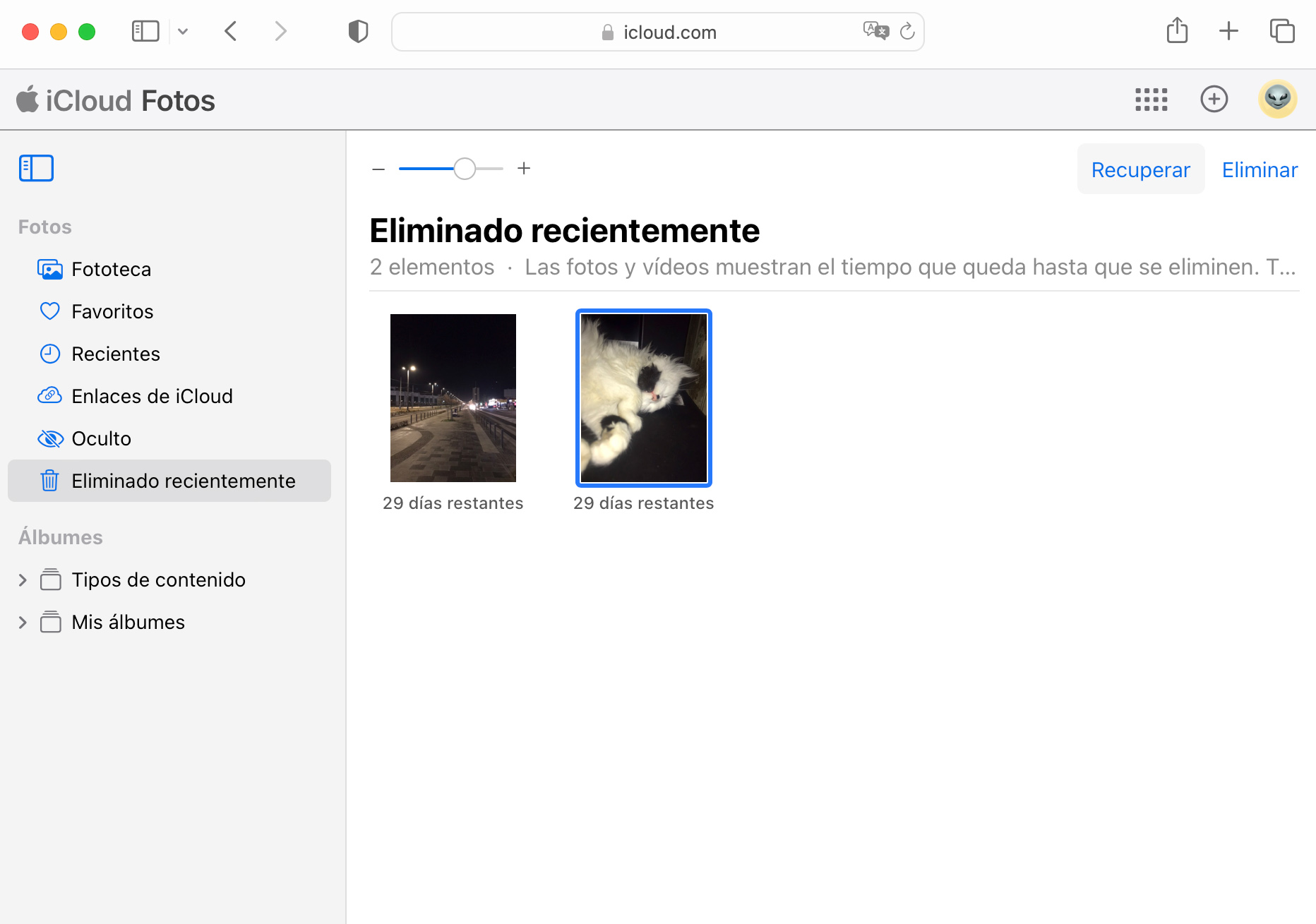 Recuperar fotos borradas desde iCloud