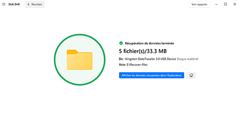 Récupérez les données de votre partition