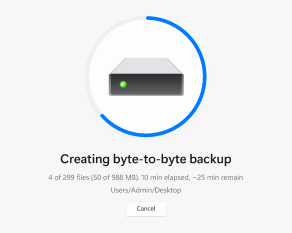 Byte-to-byte Drive Backup