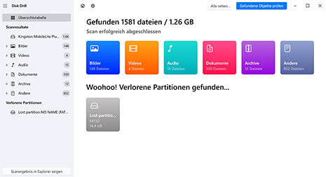 Schneller Weg zur Wiederherstellung von Daten von einer Partition