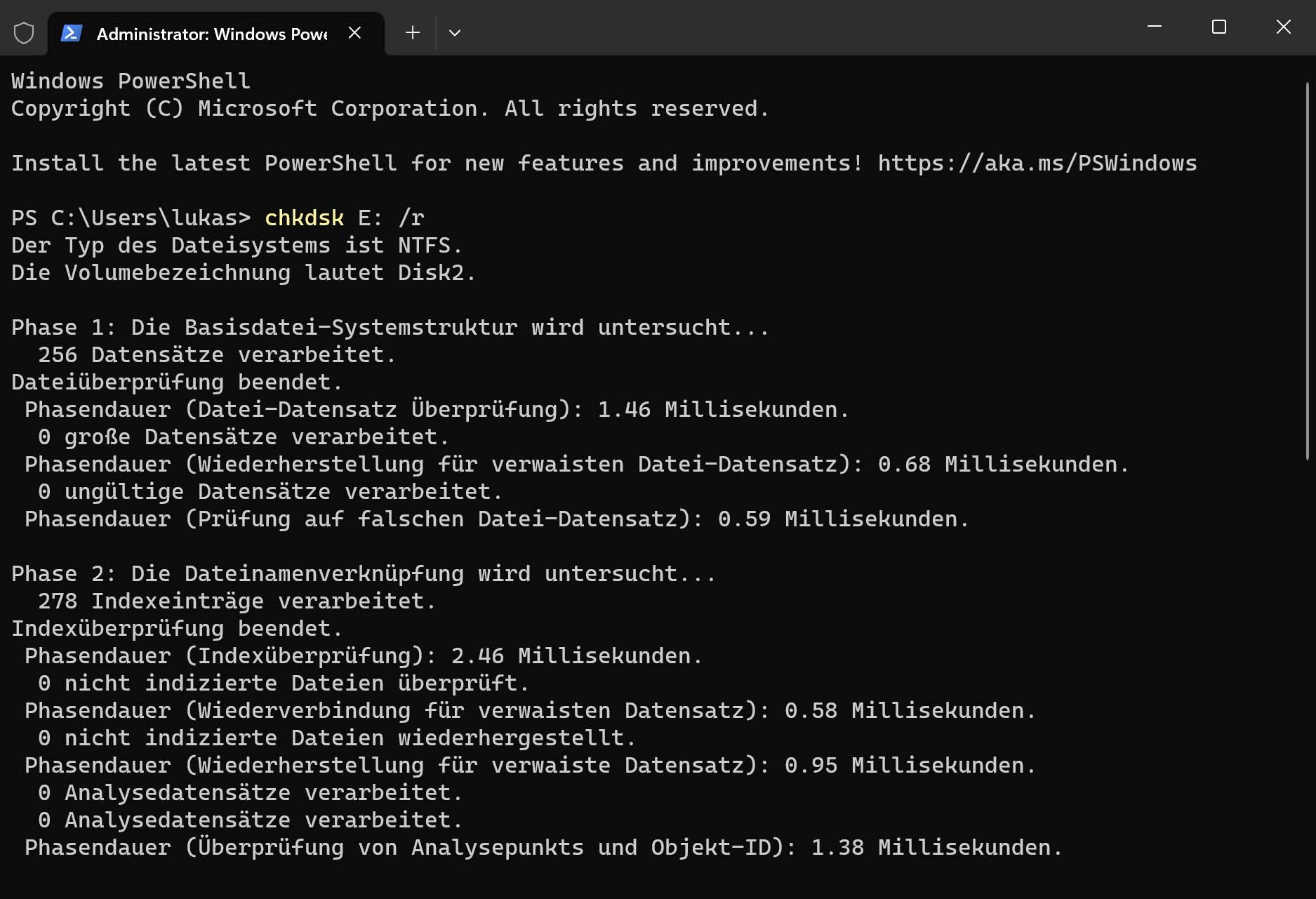 Verlorene Partition mittels CMD wiederherstellen